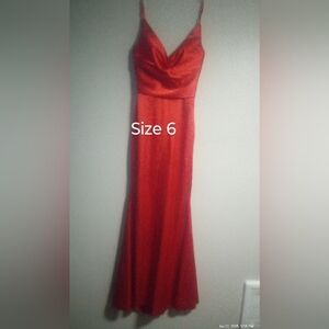 Elegant Red Evening Dress